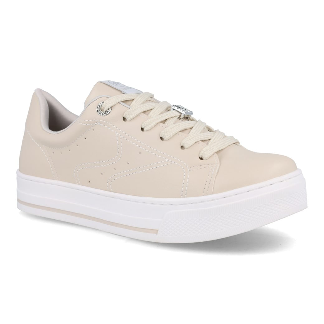 Via Marte Tenis Casual 027023-02 Bege Napa_4_999999992663720_